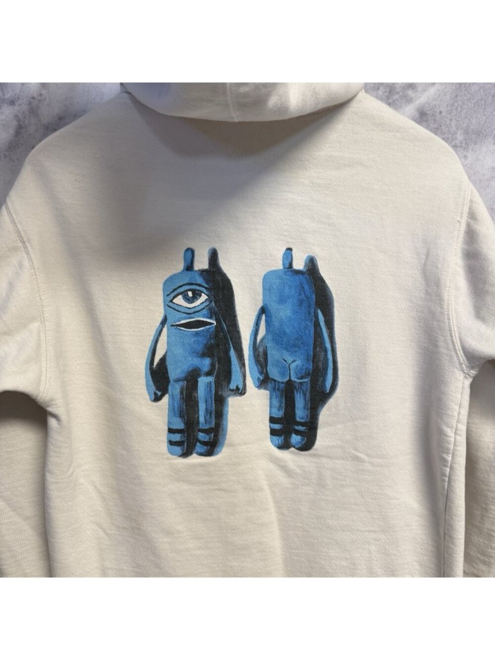 Toy Machine Skateboard Hoodie Sweatshirt Mens Small White